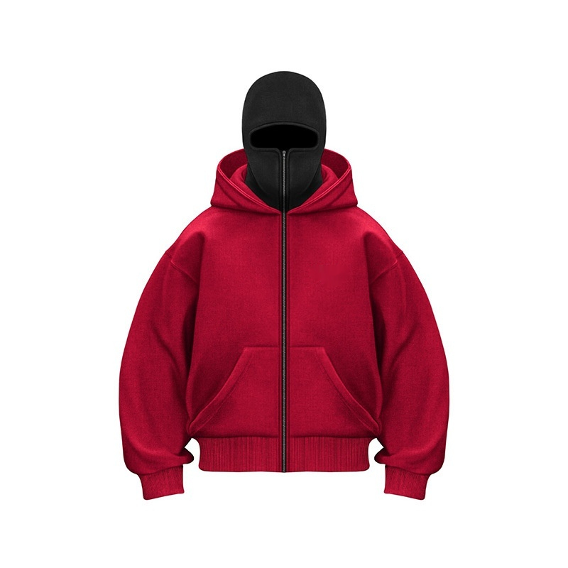Double Hood Fleece-Lined Sweater